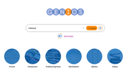 GENIOS Hilfe Einfache Suche